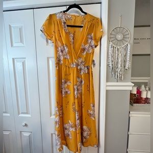 Charlotte Russe Midi Floral Jumpsuit